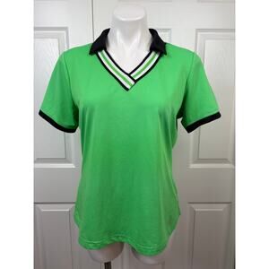 GGBlue Luxe Sport Women's Short Sleeve Golf Polo Green Size Large